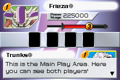 Dragon Ball Z Collectible Card Game screenshot 5 for GameBoy Advance